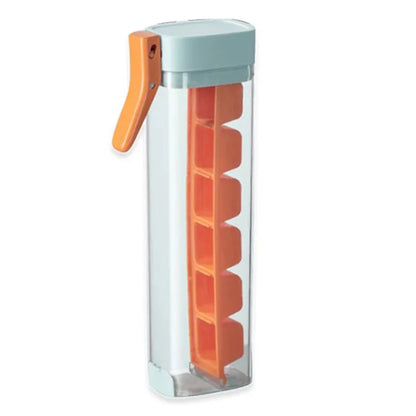 Molde para Hielo con Prensa y Tapa Apilable