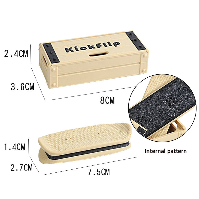 Finger Skateboard Magnética – Mini Skate de Dedos Fidget Antiestrés